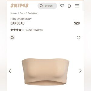 Skims fits everybody bandeau bra